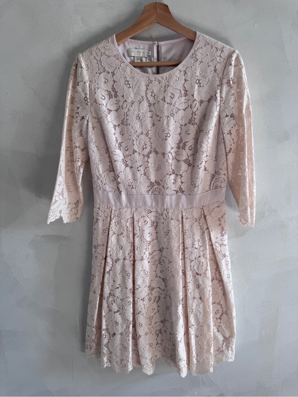 Ted Baker - Blush Lace Fit & Flare Dress